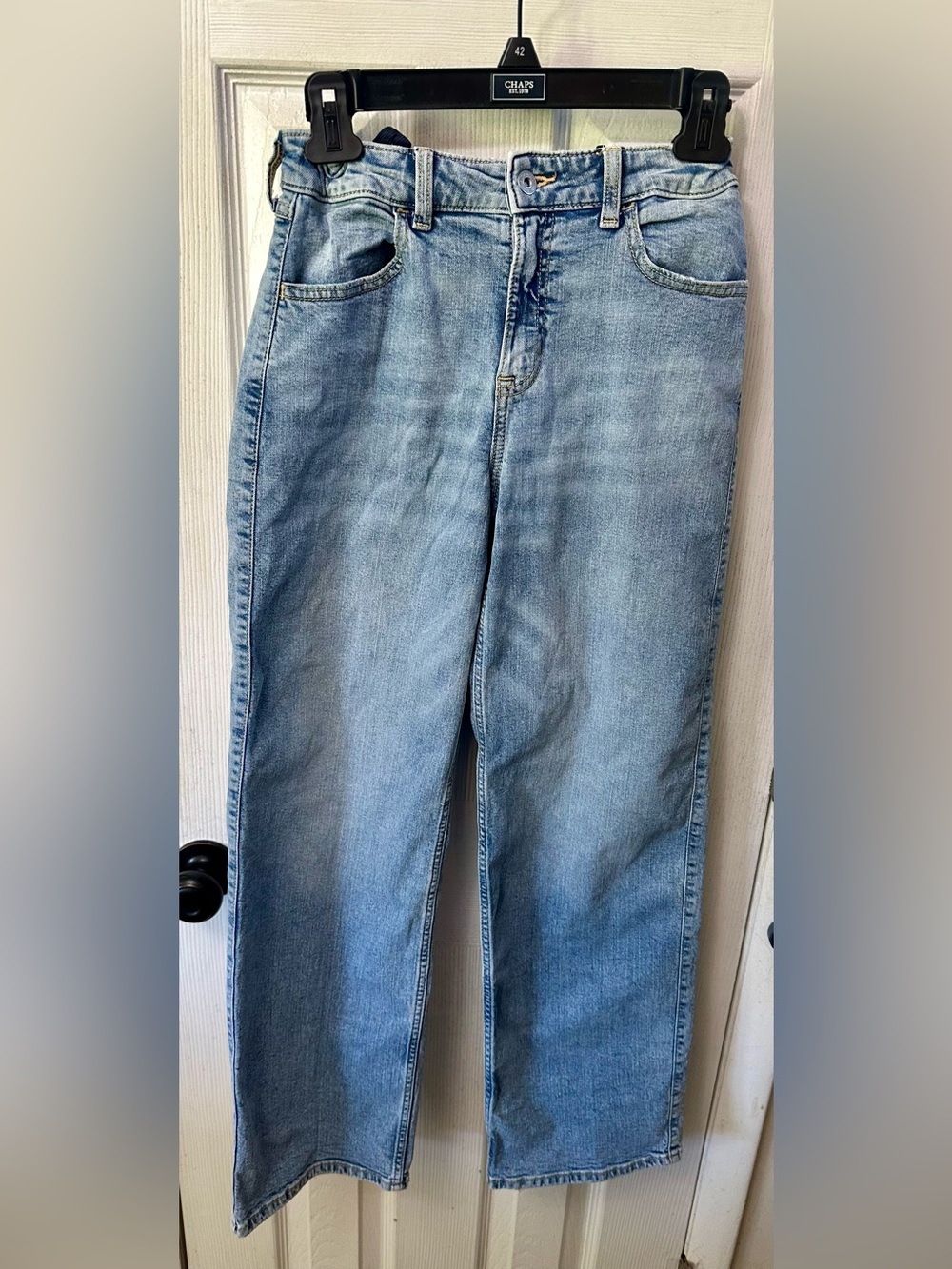 Abercrombie Kids High Waist Wide Leg Jeans, 15/16